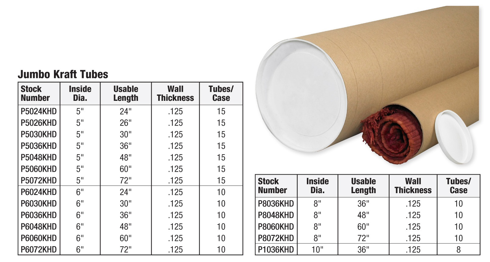 Jumbo Kraft Tubes
