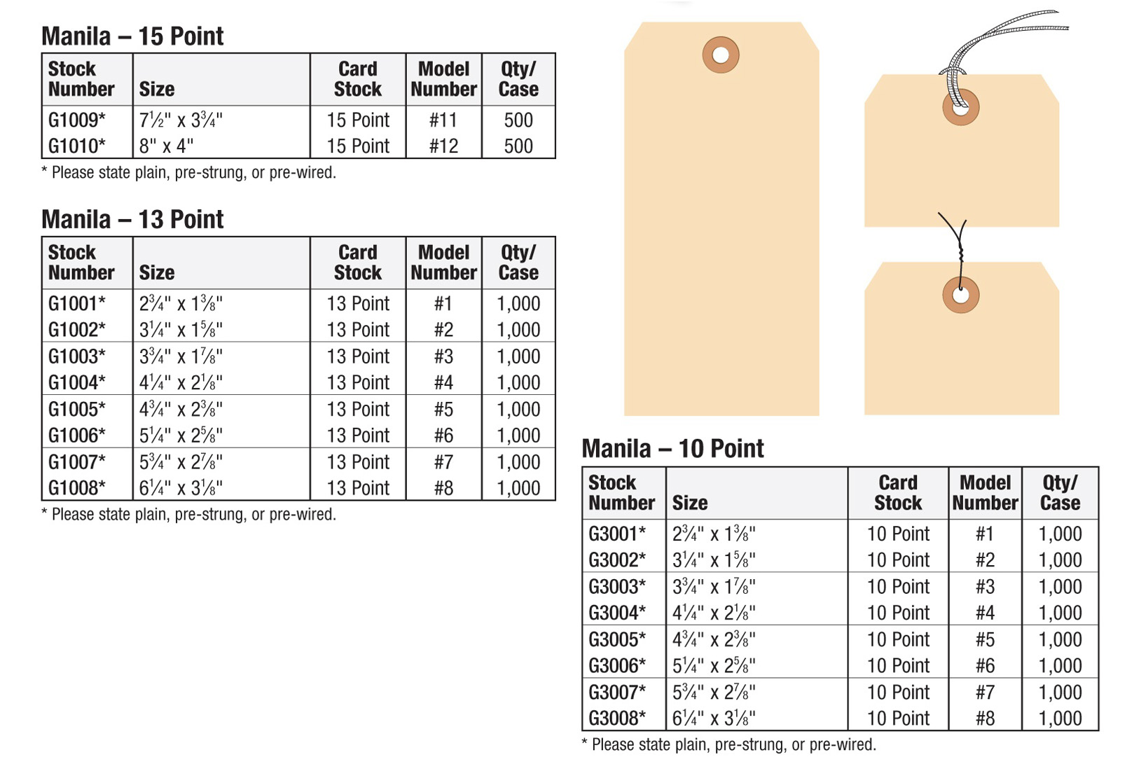 Manila Shipping Tags