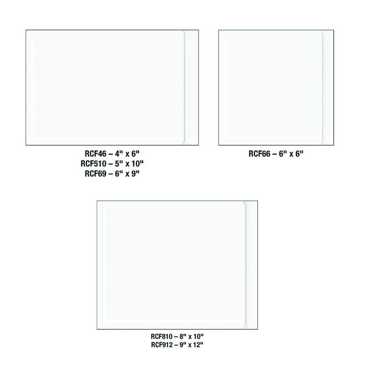 Resealable "Clear Face" Document  Envelopes